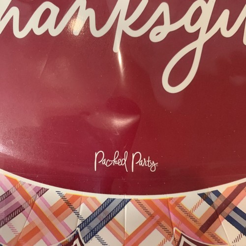 Thanksgiving Paper Plates Large 8 CT Dinner Plate Happy Thanksgiving 10 x 12in - Picture 5 of 7