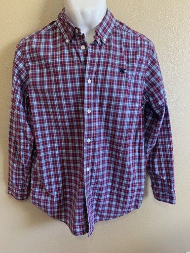 Camisa manga larga a cuadros con botones American Living Boys XL 18-20 usada - Imagen 1 de 5