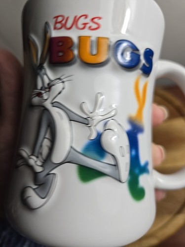 Vintage Bugs Bunny Six Flags 3D Effect Coffee Mug - Picture 9 of 15