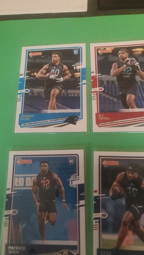 2020 Panini Donruss Football Rookie Card Lot (4) Total Cards Free Shipping - Picture 2 of 10