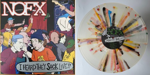 NOFX I Heard They Suck Live! Final Shows Tour variant Fat Wreck Chords Vinyl LP