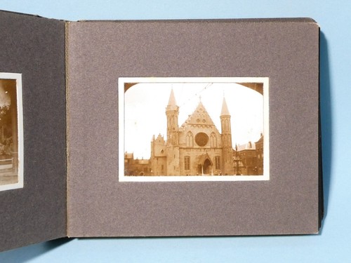Antique c1900 Photograph Album with 20 small Sepia Photographs EUROPE - Picture 14 of 24