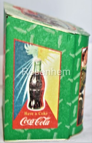 Coke Coca Cola Tin Trinket Box Hinged Top Picnic Tailgate Party Theme Soda Pop - Picture 5 of 7
