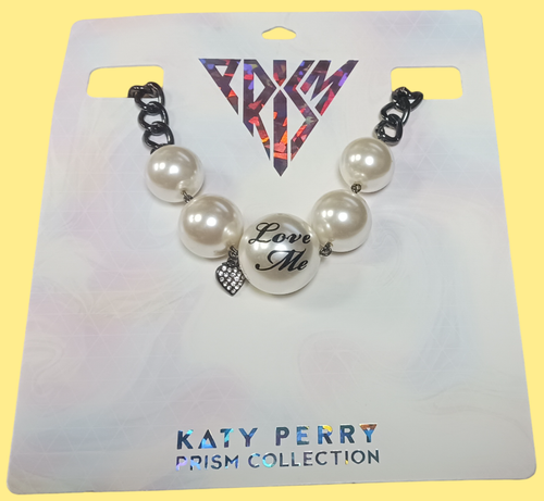 Katy Perry Love Me Oversized Pearls and Chain Link Necklace Prism Collection New - Picture 7 of 11