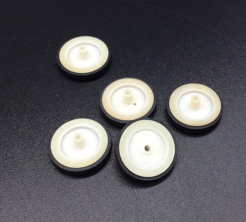 4pc 14.5x5x1.5mm Plastic Idler T Wheel for Cassette Deck Vintage Pinch Roller - Picture 8 of 11
