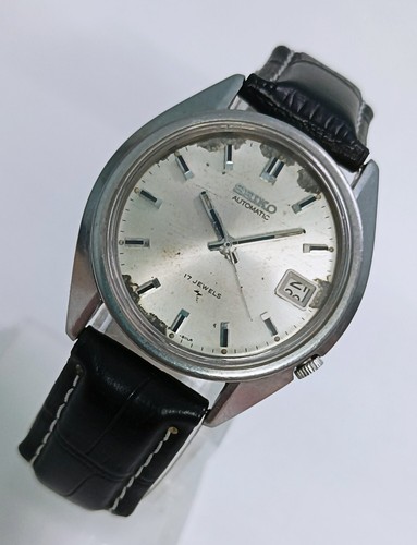 Vintage Seiko Automatic 17-Jewel Herren Japanische Original Armbanduhr