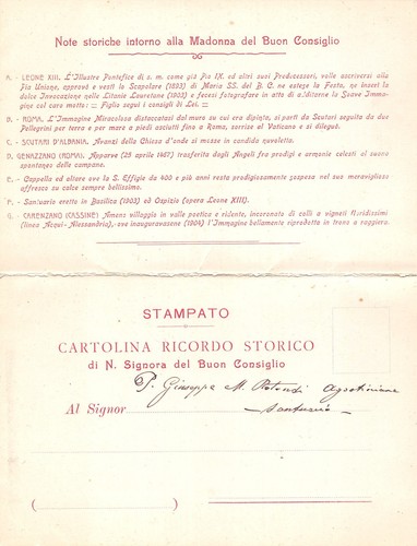 5284) CARENZANO (CASSINE, ALESSANDRIA) RICORDO STORICO N. SIGNORA BUON CONSIGLIO - Picture 2 of 2