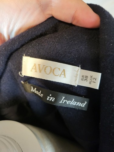 Avoca Size 10 Wool Cashmere Blend Plaid Full Zip Jacket Ireland - Picture 9 of 10