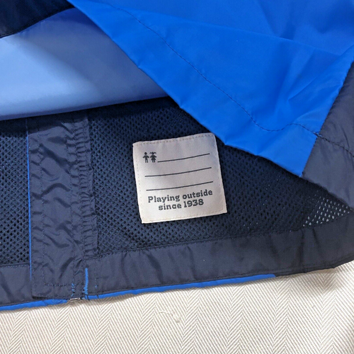 Columbia Youth Boys Jacket Windbreaker XL Blue Full Zip Hood Nylon Outdoors Hike - Picture 9 of 10
