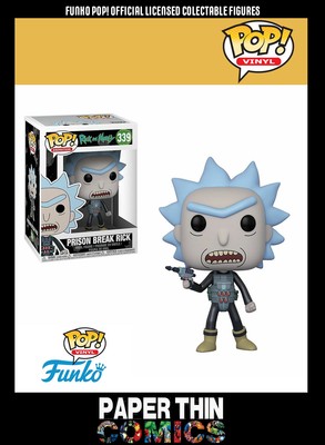 FUNKO Rick /& Morty evasione Rick #339 Figura in vinile con licenza ufficiale