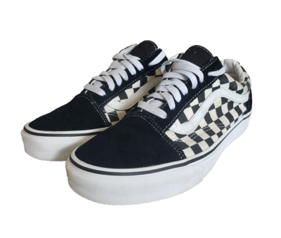 Vans Old Skool Skate Shoes #500714 Black & White Checkered  display picture 2