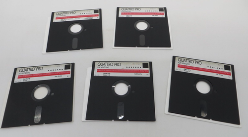 QUATTRO PRO Version 1.0 For Windows 5.25" Floppy Disk Computer Software Discs - Picture 1 of 7