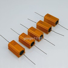 5pcs 7.5ohm 7R5 5W Watt Aluminum Enclosure Metal Housing Wirewound Resistors