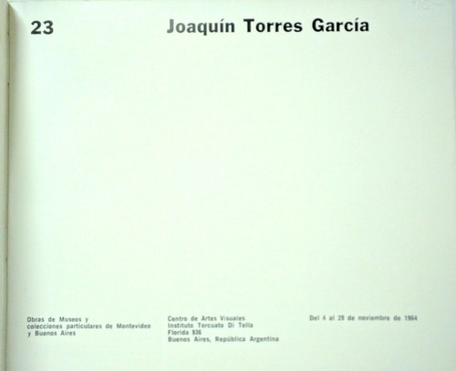 Joaquin Torres Garcia 1874-1949 and 1964 Buenos Aires Centro de Artes Visuales - Picture 6 of 9