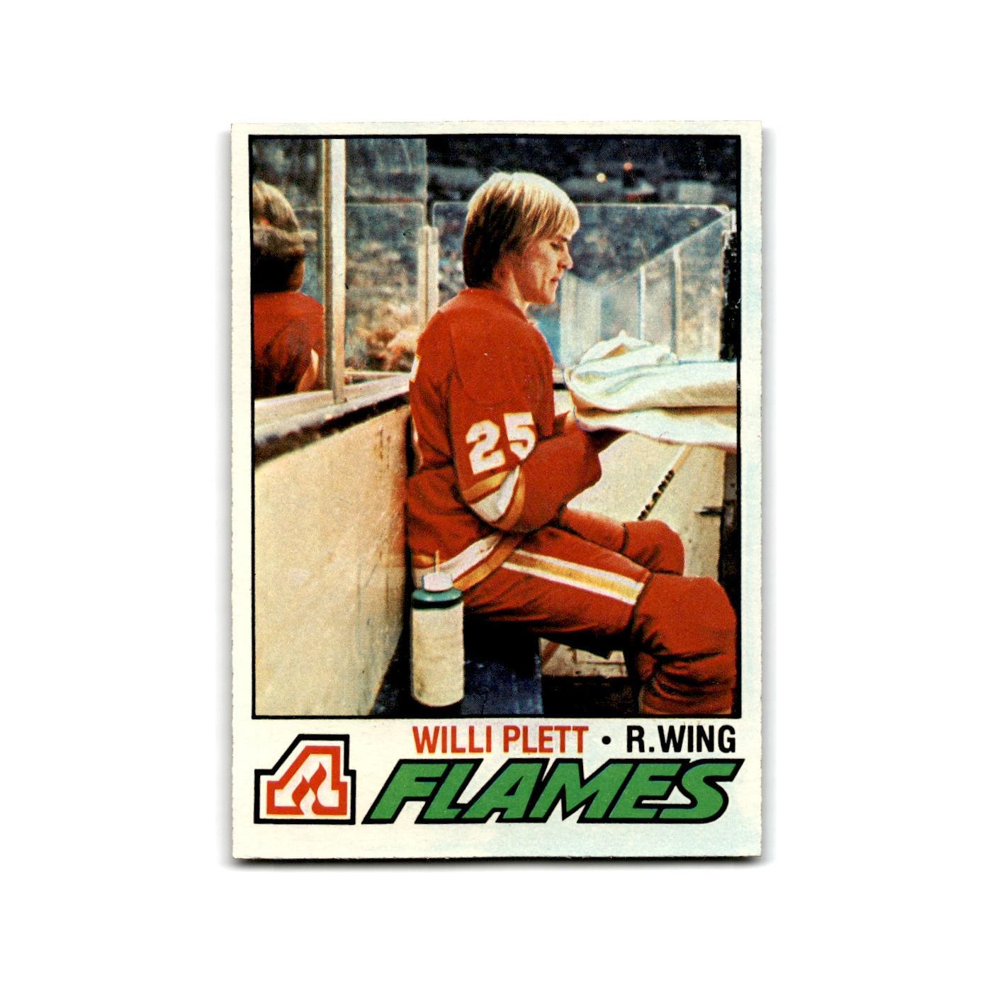 1977 Topps Willi Plett RC Atlanta Flames #17