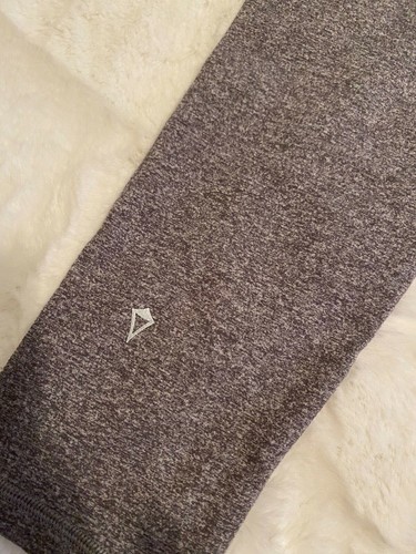 Ivivva By Lululemon Crop Leggings Girls Size 12 Multi Rhythmic Stretch Grey - Picture 6 of 6