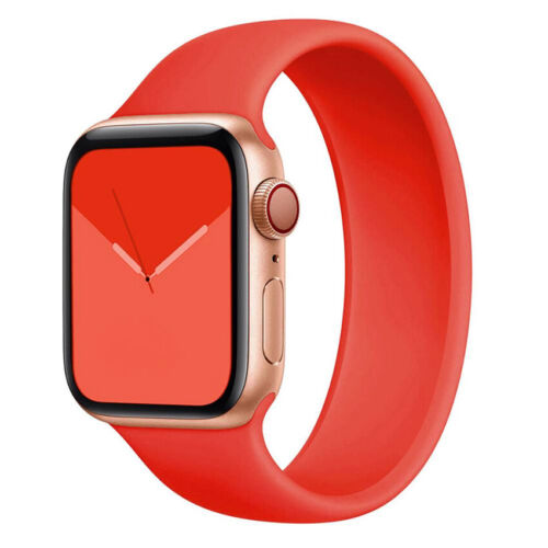 Cinturino in silicone anello singolo per Apple Watch Ultra Series 8 7 6 5 SE bracciale iWatch - Foto 21 di 38