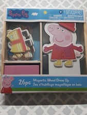 Peppa Pig Magnetic Wood Dress Up New 26piece Ages 3 