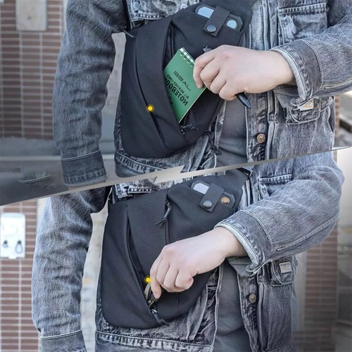 Anti-theft Tactical Shoulder Pistol Sling Chest Bag Concealed Carry Gun Holster - Picture 3 of 15