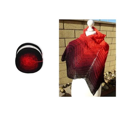 Lacegarn Lady Dee`s Traumgarn 250g//1000m Fb 15 traumhafter Farbverlauf Bobbel
