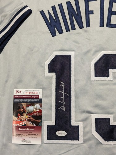 N.Y. YANKEES STYLE DAVE WINFIELD AUTOGRAPHED SIGNED CUSTOM JERSEY JSA COA - Picture 2 of 3