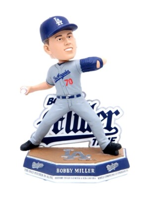 ドジャース　フィギア　BOBBY MILLER 新品未開封 Bobby Miller Los Angeles Dodgers Miller Time Bobblehead