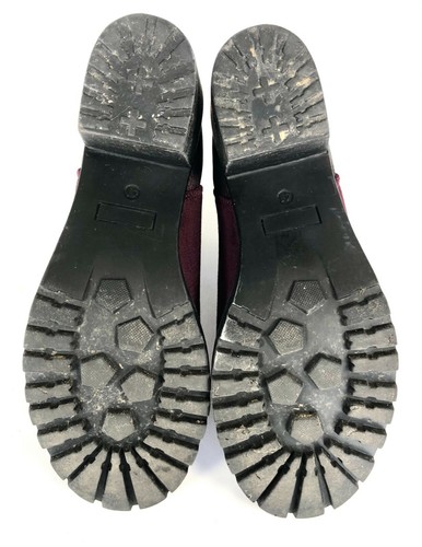 Erynn Weinrot Burgunderrot Kunstleder Leder Slipper Booties Größe Damen 41 EU 10,5 US - Bild 8 von 8