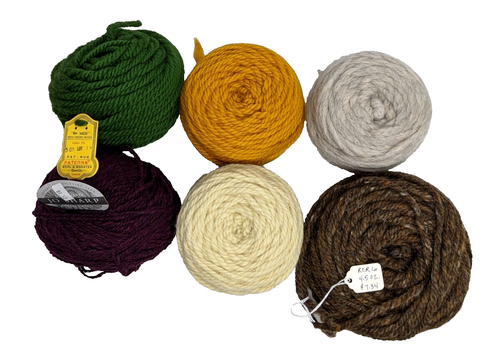Lot Of 6 Wool Wool Blend Yarn Balls Jo Sharp Paterna RCR More........