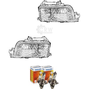01-04 H4 inkl PHILIPS Lampen Scheinwerfer Set für Honda Civic 2 4 Türig Bj