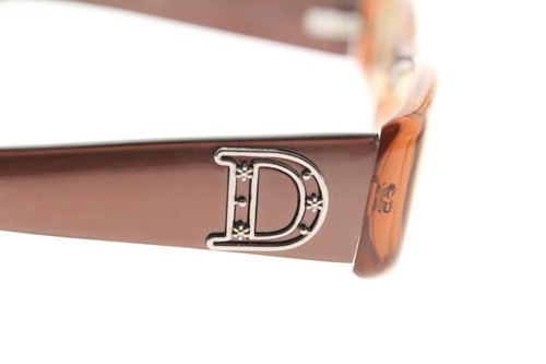 Christian Dior CD3135 HKM Size 53-16-135 Clear Brown/Red Cat Eye Frames Italy - Picture 6 of 9