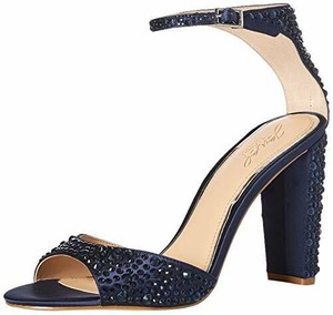 Sandali tacco scuro taglia Badgley blu donna Mischka UK Us 7 9 0 Jillian con rUpwqrR