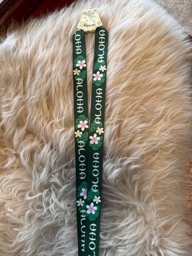 Schlüsselband Hawaii Exclusive Work, Schlüssel, Ausweis, ALOHA MONSTERA Blumen HIBISKUS Halter - Bild 1 von 4