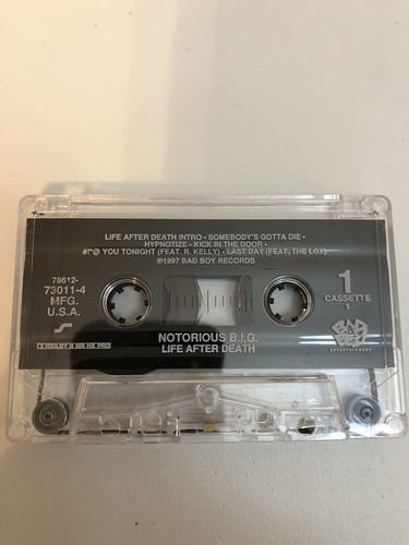 Life After Death-The Notorious B.I.G. (Cassette One only) Tape 90s Bad Boy - Picture 4 of 5