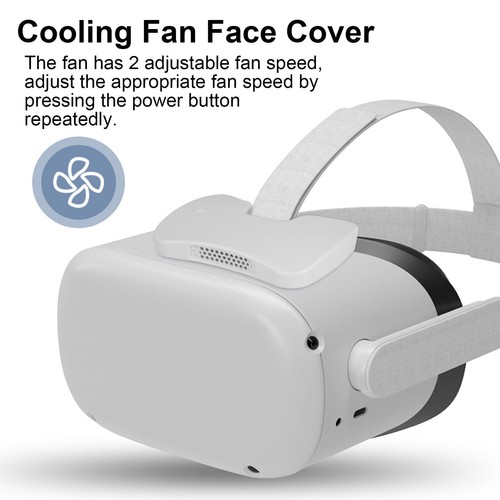 Do okularów Quest 2 VR Okulary Okulary Face Eye Mask Cover Maska na oczy Wentylator Akcesoria Fan - Zdjęcie 7 z 8