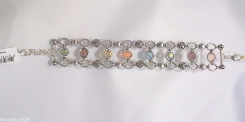 BRIGHTON BRACELET W/MULTI COLORED SWAROVSKI CRYSTAL NWT - Picture 2 of 2
