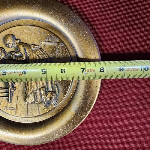 Vintage Tom Sawyer Collectors Plate Semi Gold Plated - Picture 5 of 5
