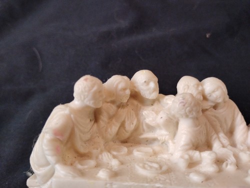 THE LAST SUPPER BY Leonardo DaVinci Alabaster Sculpture Italy - Picture 2 of 9