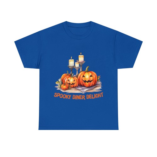 Halloween Espeluznante Cena Camiseta para Mujer y Hombre Unisex Camiseta Algodón Pesado - Imagen 39 de 61