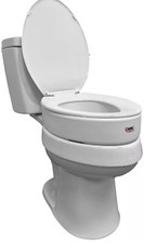 Toilet Seat Riser, Elongated Raised Toilet Seat Adds 3.5 inches to Toilet Height