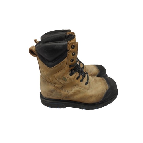 DAKOTA Hombres 8" Puntera de Acero Placa de Acero Cuádruple Confort Botas de Trabajo 8522 Trigo Talla 10W - Imagen 2 de 7