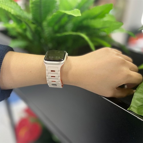 Do Apple Watch Ultra2 / Ultra1 49mm Magnetyczny silikonowy pasek Seria 10 9 8 7 6 5 4 - Zdjęcie 3 z 25