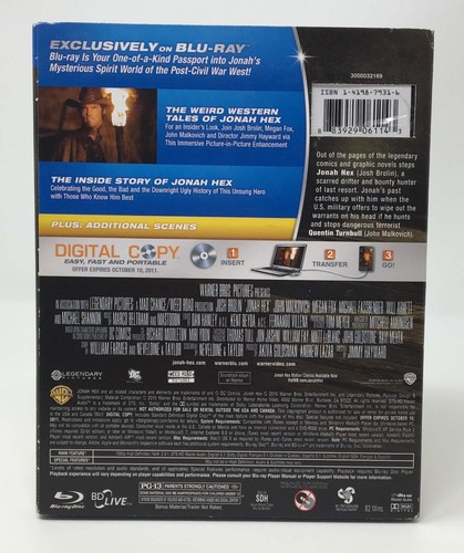 Jonah Hex (Blu-ray/DVD, 2010, 2-Disc Set) with Slipcover - Picture 4 of 4