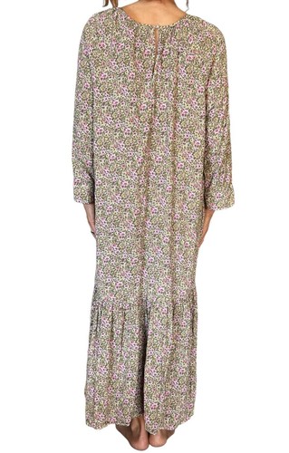 H&M Conscious Ditsy Floral Blogger Favorite Midi Dress M Cottage Core 3/4 Sleeve - Picture 7 of 10
