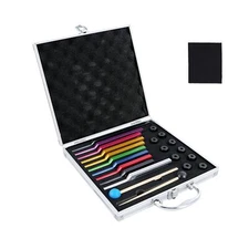 EASTROCK 10 Color Tuning Fork Set Chakra Tuning Fork Set Aluminum Alloy Mater...