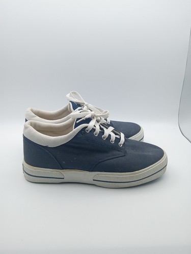 Drew Men's Chunky Canvas Skate Shoes Size 9 WW Navy Walking Lace Up Comfort - Picture 2 of 7