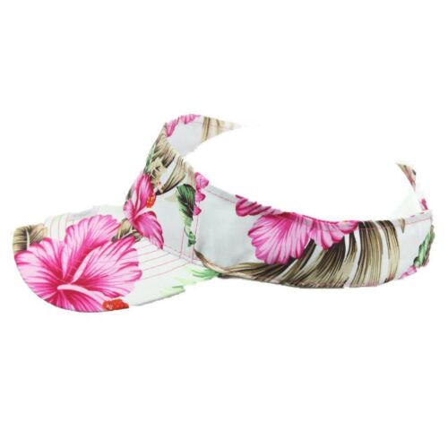 Hawaiian Visor Baseball Cap Floral Hat Fashion Casual Sun Hiking Black Red Hats - Picture 9 of 19