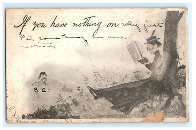 1905 If You Have Nothing On Why just Write Comical Humor to NY - Damaged
