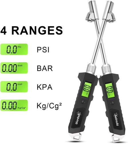Astroai Digital Tire Pressure Gauge 230 PSI Heavy Duty Dual Head Stainless Steel - Picture 7 of 7