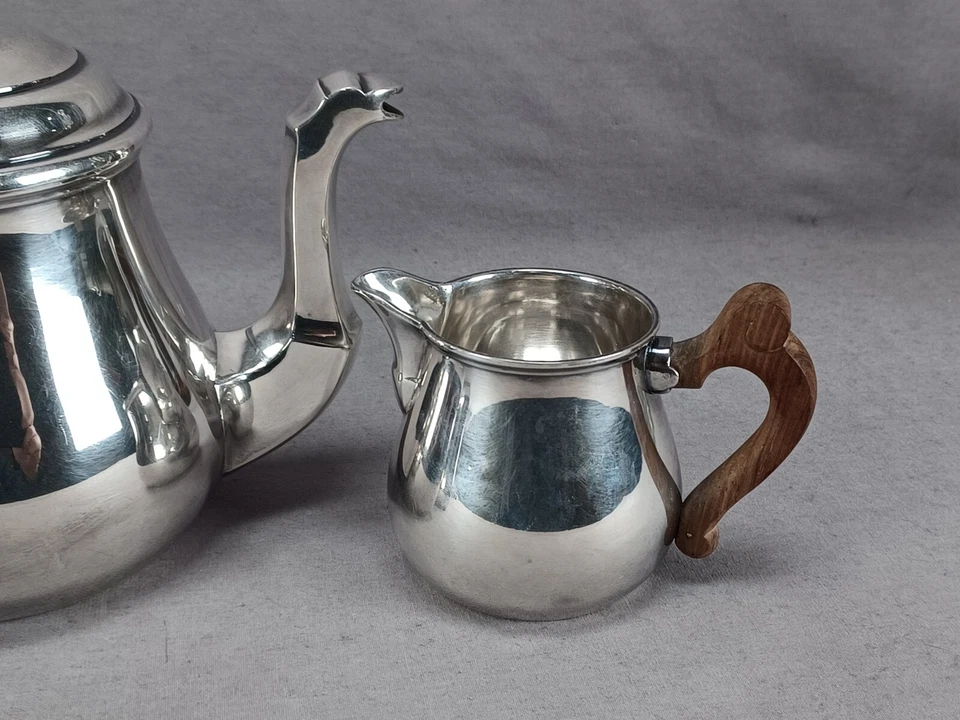 Tetard Freres Paris 950 Plata Art Deco Tetera Trío Circa 1903 Foto 4 de 4