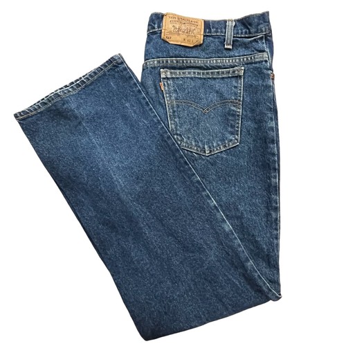 Levi's Jeans Herren 40x32 Blau 517 Boot Cut Denim Orange Tab Vintage USA 80er - Bild 2 von 12